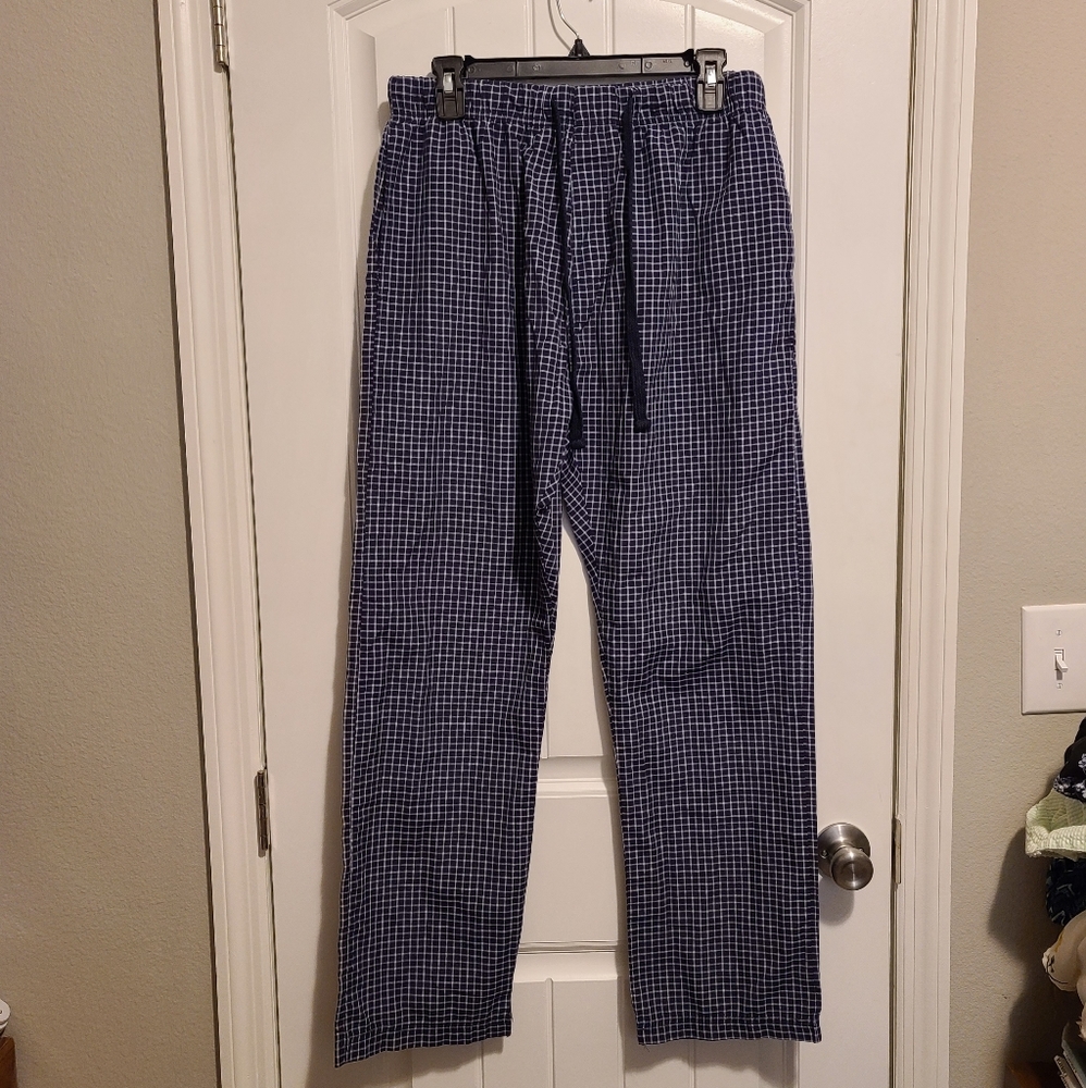 Bottoms Out Blue Plain PJ Pants Sz L Like New!!